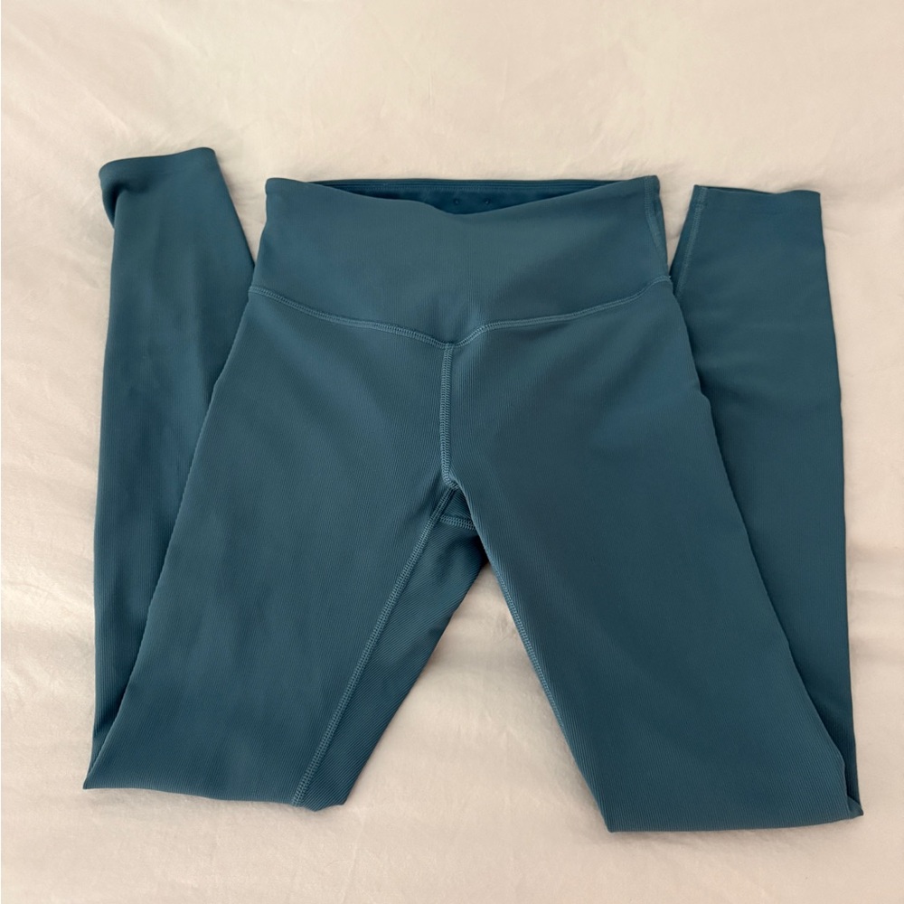 L Space Ribbed High-Waist Active Leggings - Teal